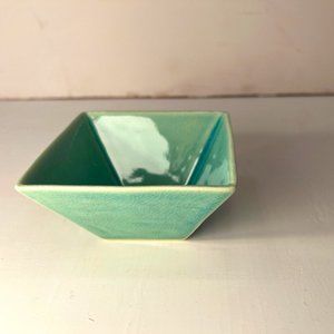 Ceramic Incense Holder in Sea Green